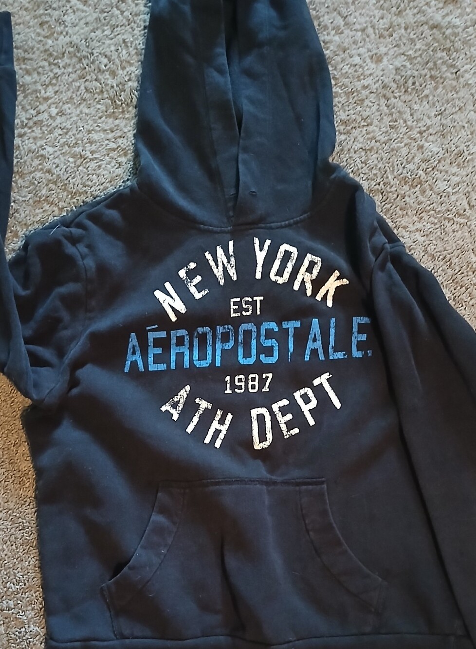NEW YORK AEROPOSTAL ATHELIC DEPT 1987 HOODIE, VINTAGE
